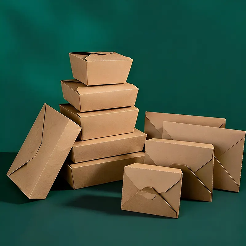 1000ml Four-flap Paper Food Box for Fried Rice