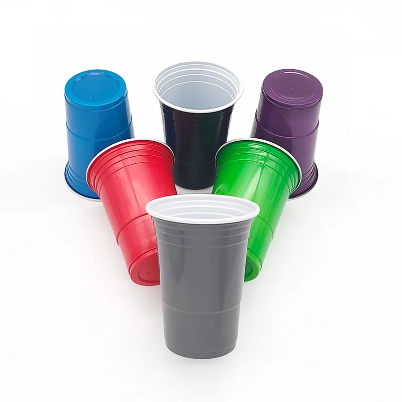 16oz Double-color Disposable Plastic Cup