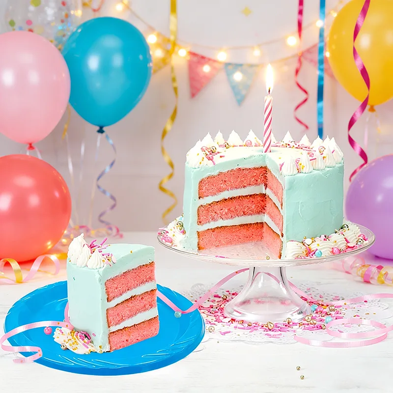 7inch Disposable Round Party Plastic Plate