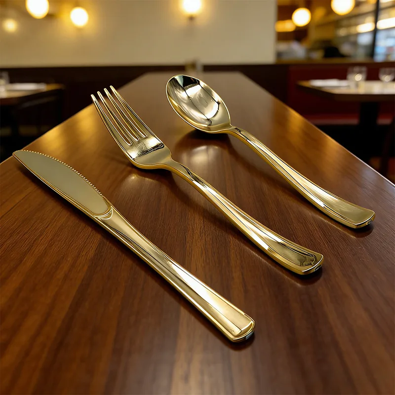 Classic Party Knives Forks Spoons Plastic Cutlery
