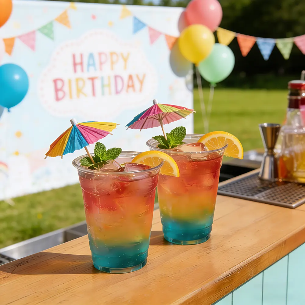 16oz Cold Drink PET Plastic Cup